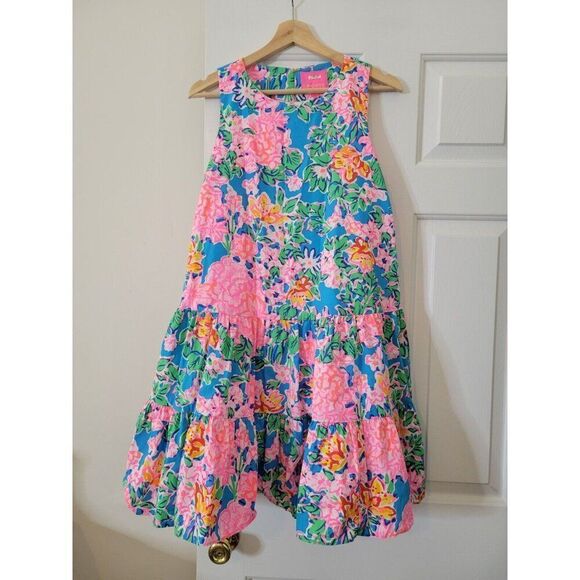 Lilly Pulitzer Trina Dress in Multi Rose to The Occasion, Sz S $170 - Picture 3 of 11